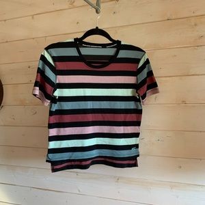 Sketchers Performance | Striped Cropped Tee